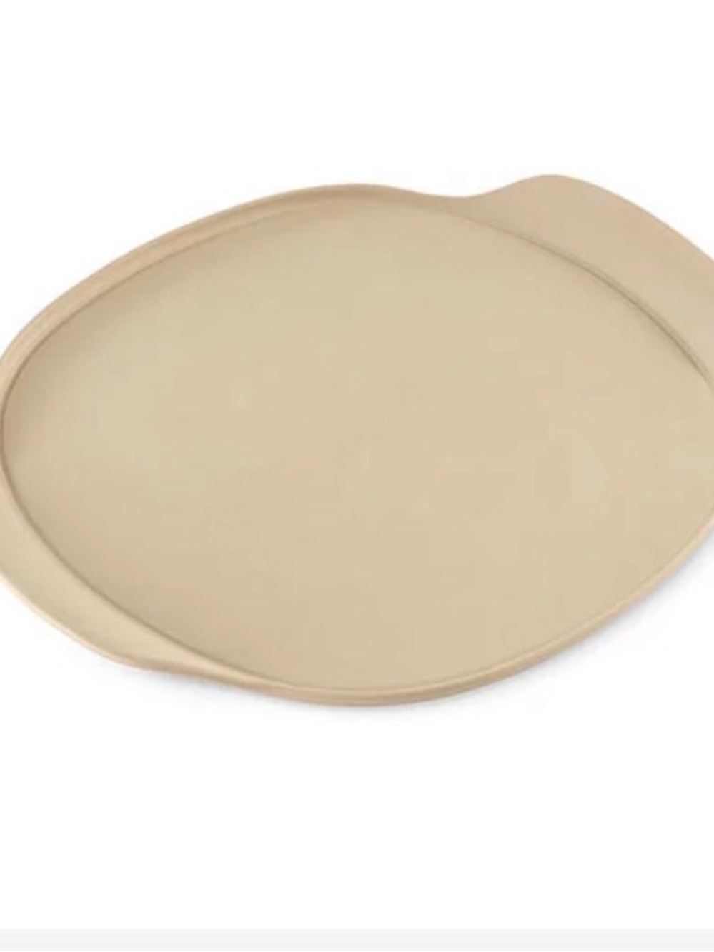Pampered Chef Beige Round Pizza Tray with Side Handles